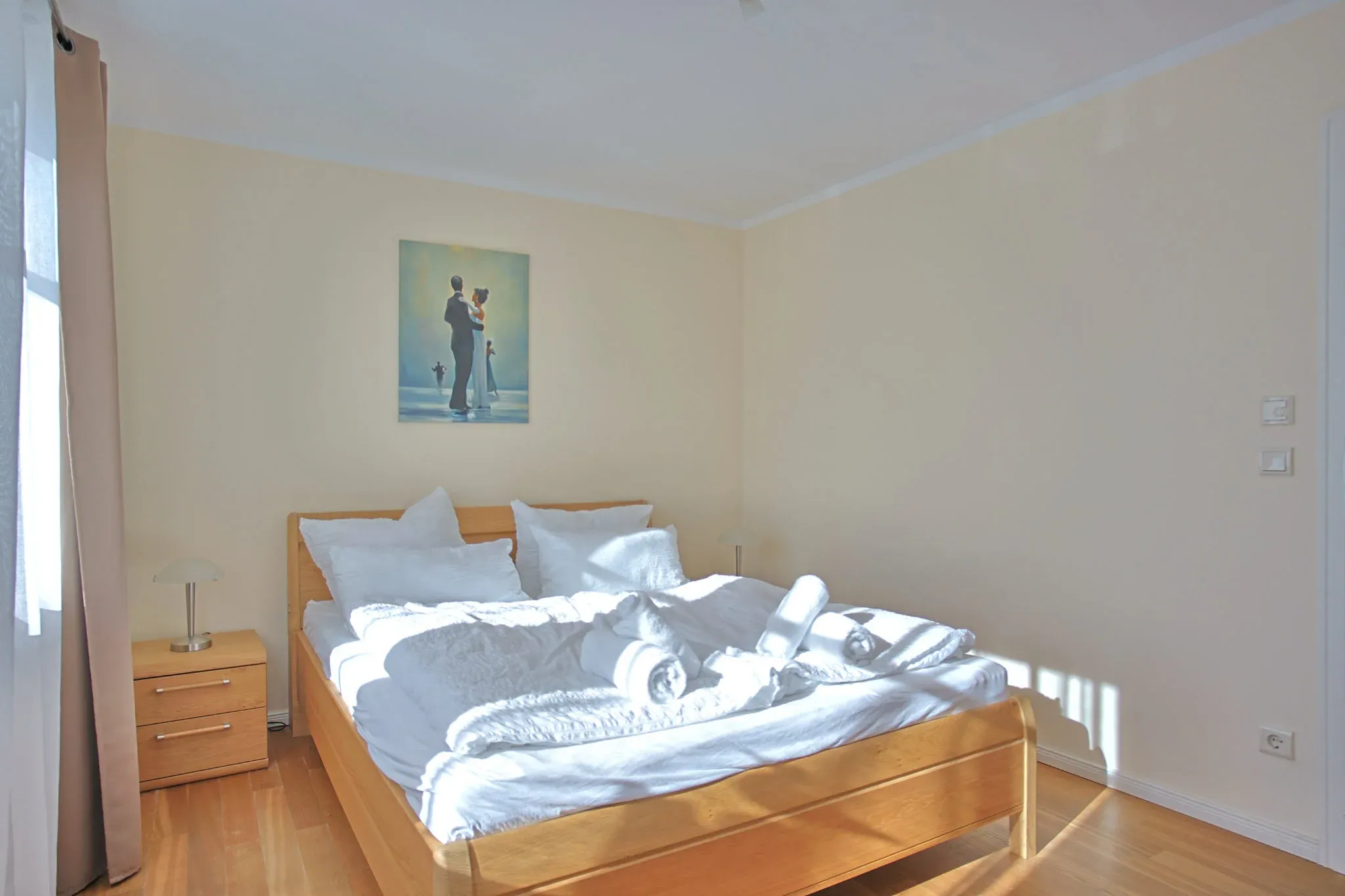 Schlafzimmer - Ferienwohnung 4 - Strandvilla Börgerende