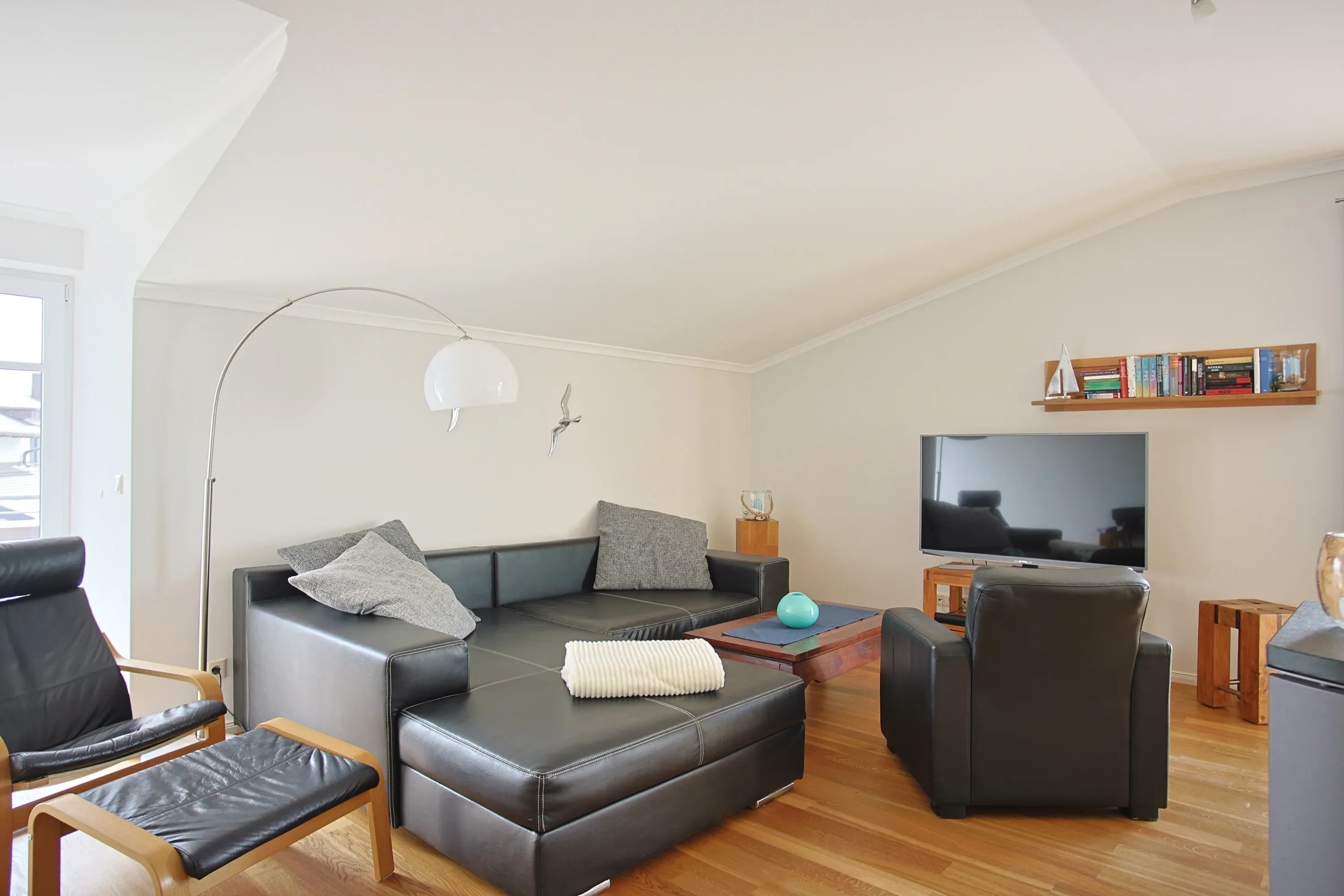 Wohnzimmer - Ferienwohnung 8 - Strandvilla Börgerende