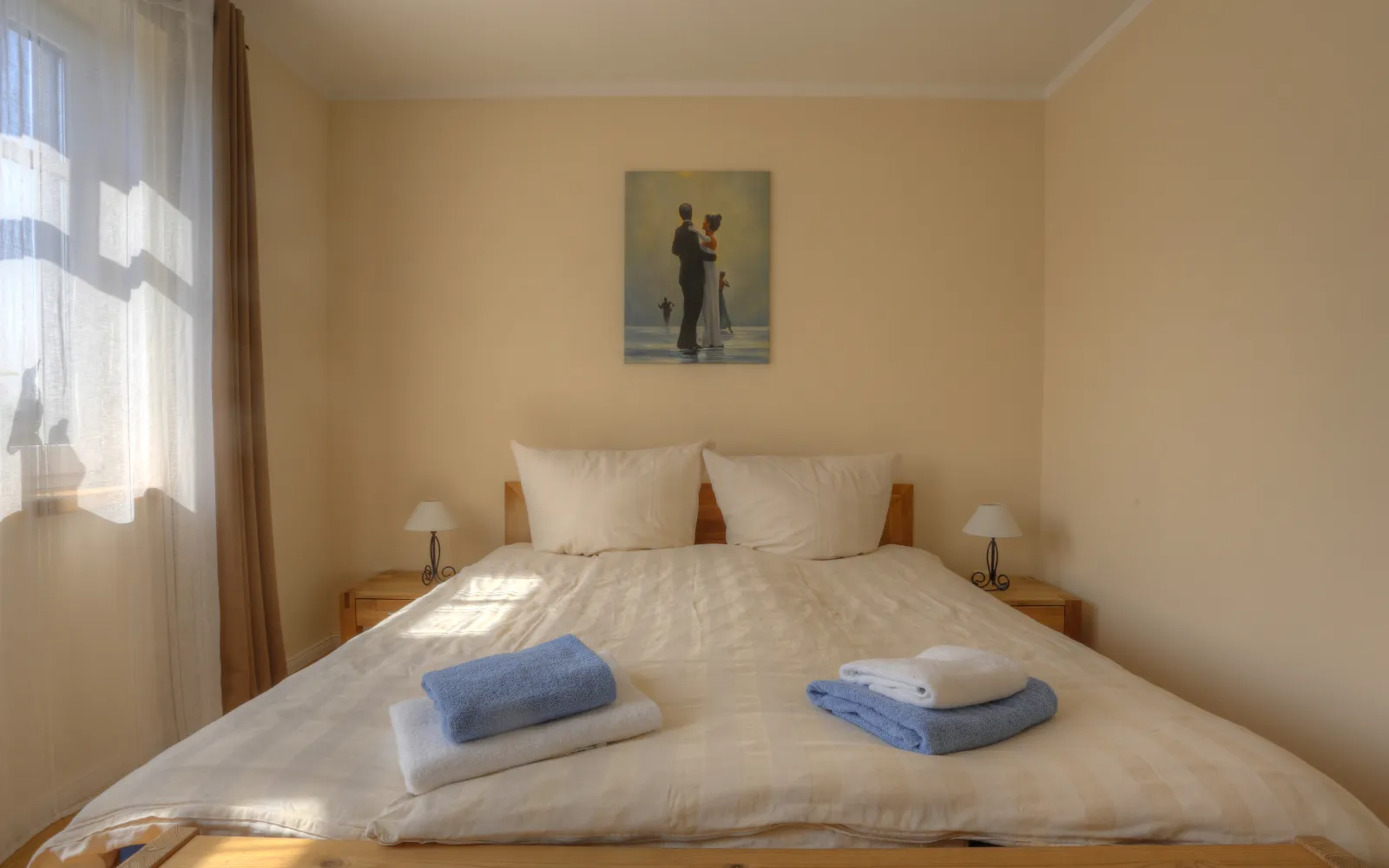Schlafzimmer Strandvilla Ferienwohnung 4