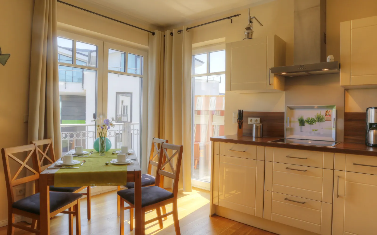 Küche Ferienwohnung 4 Strandvilla Börgerende