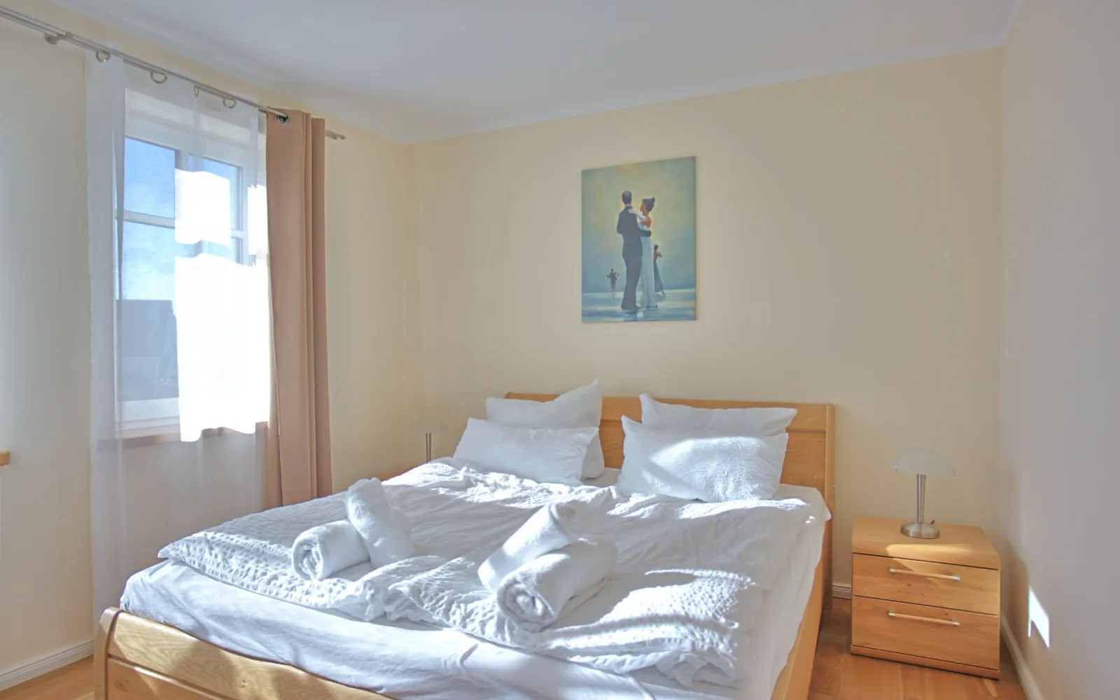 Schlafzimmer Fewo 4 Strandvilla Börgerende