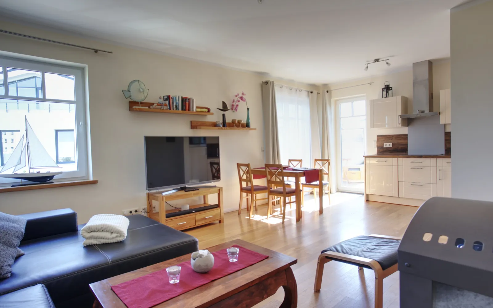 Wohnzimmer Fewo 4 Strandvilla Börgerende